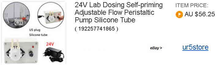 24V Lab Dosing Self-priming Adjustable Flow Peristaltic Pump Silicone Tube