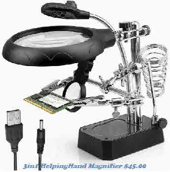 Helping Hand Magnifier 3in1